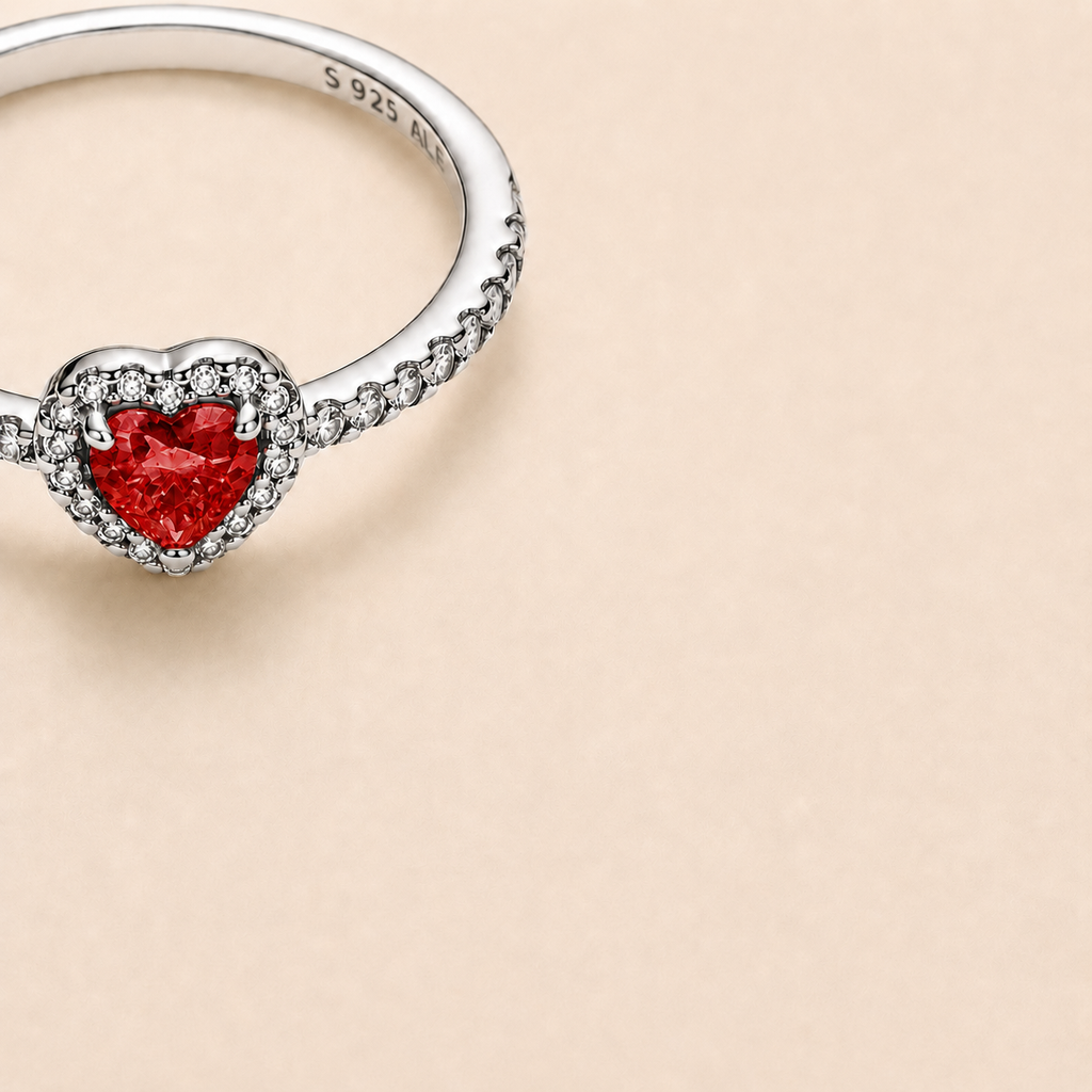 Aria Heart Halo Ring