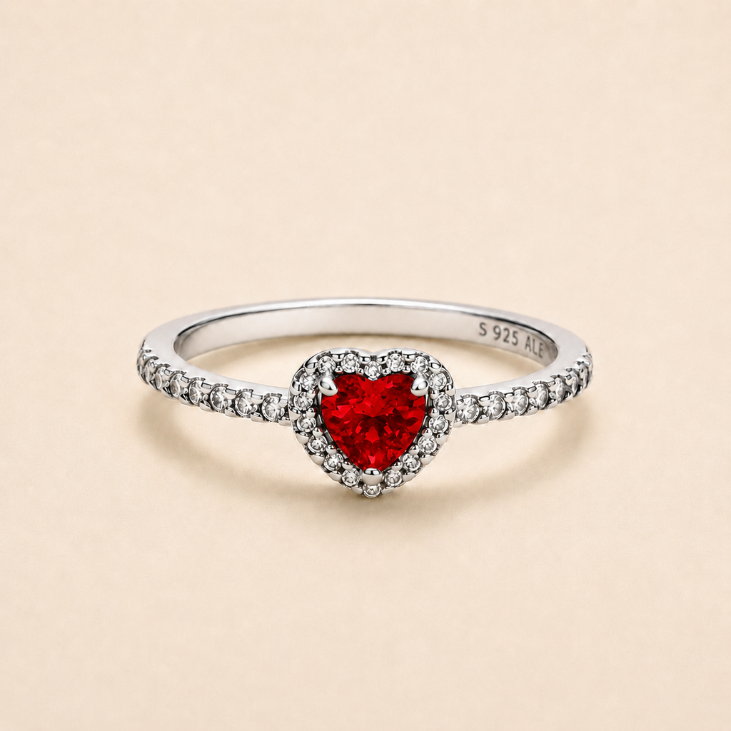 Aria Heart Halo Ring