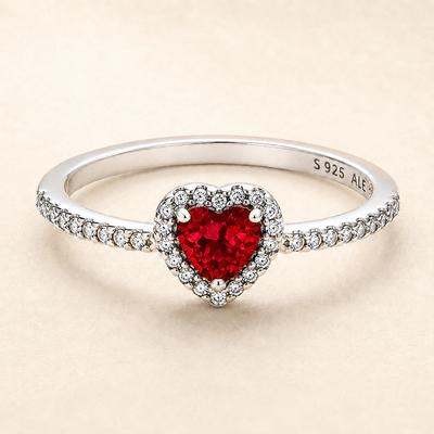Aria Heart Halo Ring