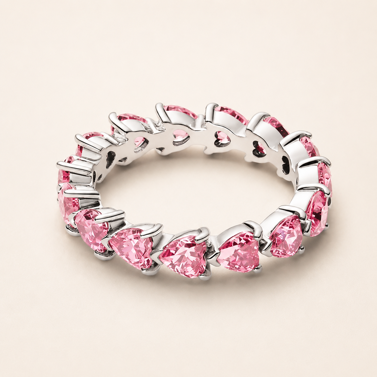 Elowen Heart Eternity Ring