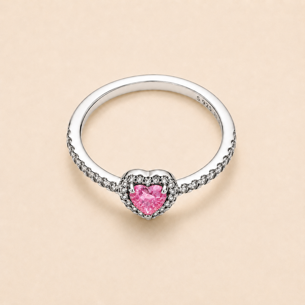 Aria Heart Halo Ring