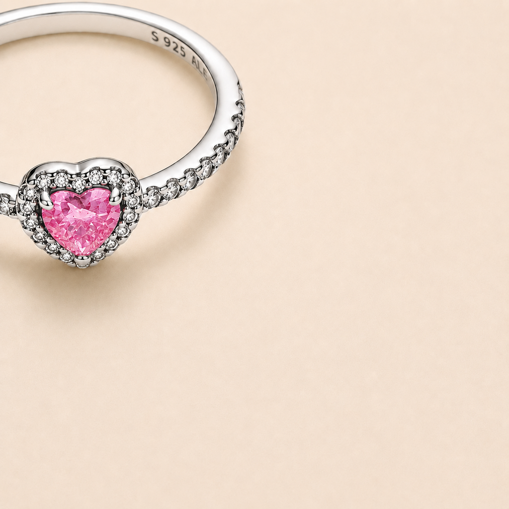 Aria Heart Halo Ring